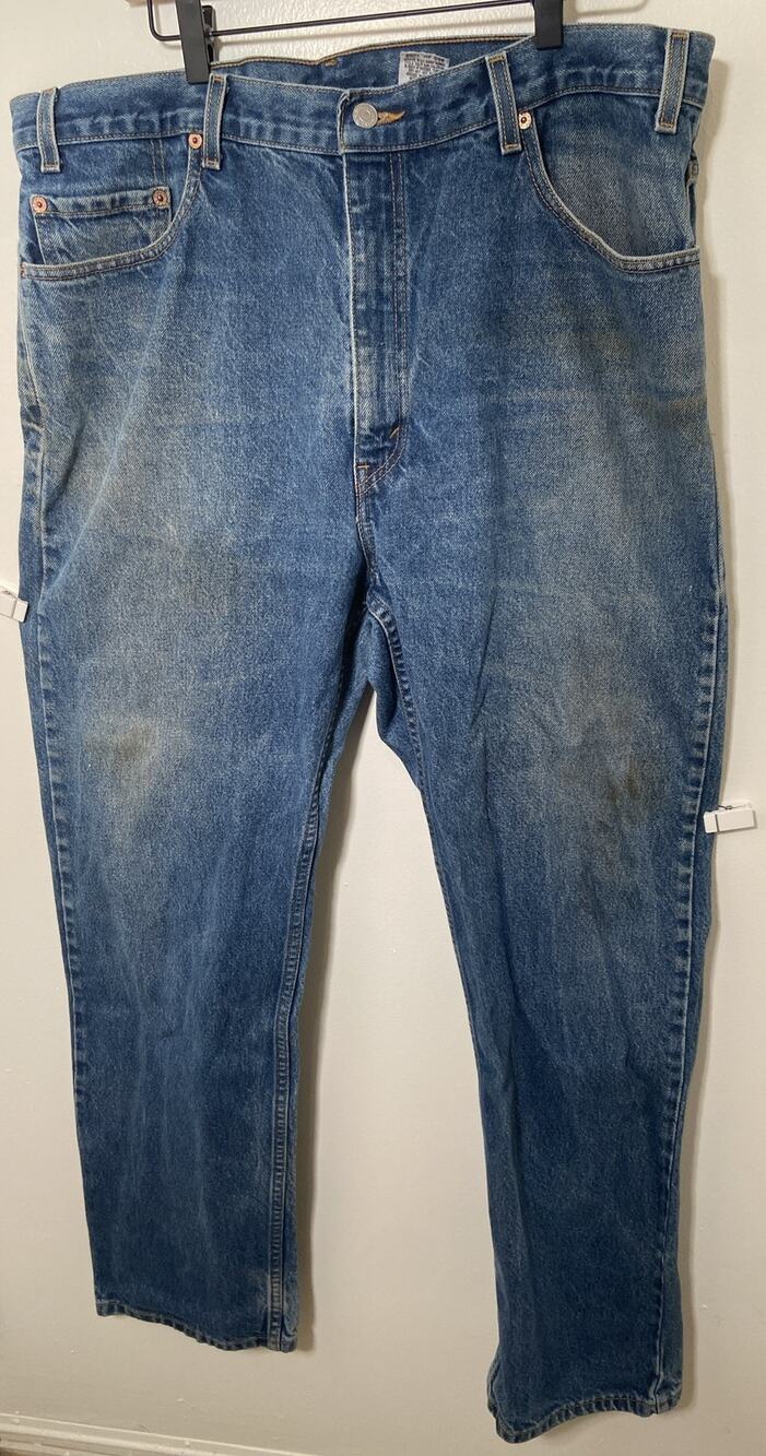 Levi’s 505 Classic Fit Straight Leg Men’s Jeans 40×32 Medium Wash Denim